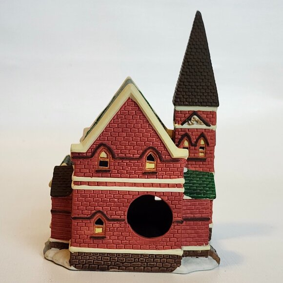 NOMA DICKENSVILLE CHRISTMAS VILLAGE LIGHTED PORCELAIN LIGHTED HOUSE/CHURCH 1996 - Picture 5 of 8